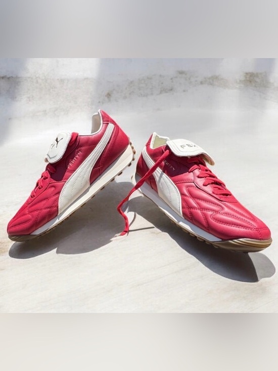 Puma Avanti L Fenty Mens Size 12 Club Red Leather Sneakers main image 4
